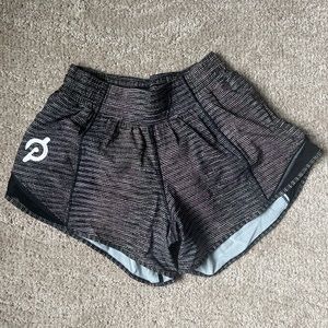 NWOT Lululemon x Peloton Hotty Hot Shorts